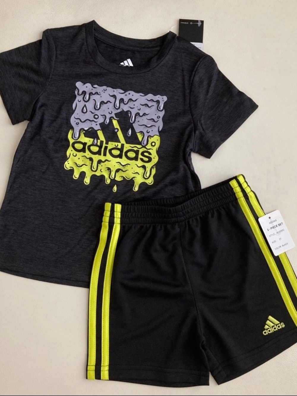 Adidas active performance shorts tee set 6205 - Picture 6 of 6